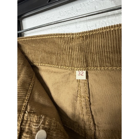 Levi's Womens Brown Corduroy Side Slit Midi Skirt Size 32 - Picture 6 of 13